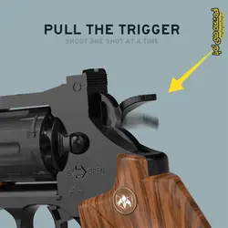 تفنگ هفت تیر مدل S357 تیر فومی