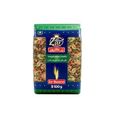 ماکارونی شلز سبزیجات زر ماکارون مقدار 500 گرم