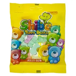 پاستیل میوه ای شیبا مدل Teddy Bearsمقدار 90 گرم
