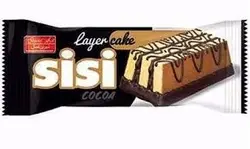 کیک سه لایه وانیلی با کرم کاکائو سی سی شیرین عسل_40گرم