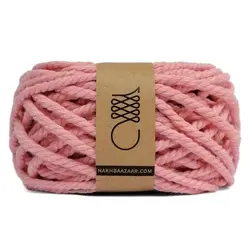 نخ مکرومه مرجانی تابیده ۴میل – T1