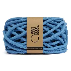 نخ مکرومه ‌آبی تابیده ۴میل – B3