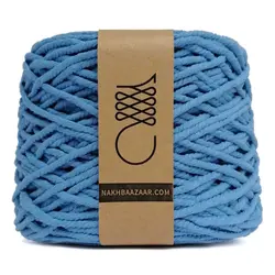 دوک نخ مکرومه آبی تابیده ۴میل – B3