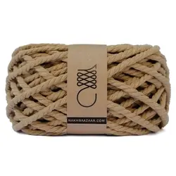 نخ مکرومه کاهی تابیده ۴میل – C8