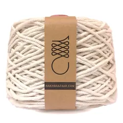 دوک نخ مکرومه شیری تابیده ۴میل