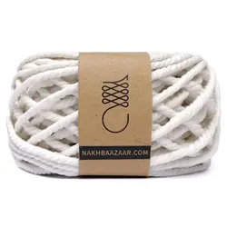 نخ مکرومه سفید تابیده ۴.۵میل