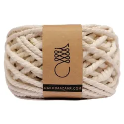 نخ مکرومه شیری تابیده ۴.۵ میل