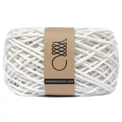 نخ مکرومه سفید تابیده ۲میل