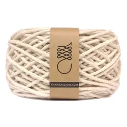 نخ مکرومه شیری تابیده ۳میل