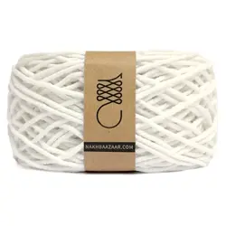 نخ مکرومه سفید صادراتی تابیده ۲میل