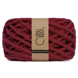 نخ مکرومه زرشکی نرم‌تاب ۴میل – R4