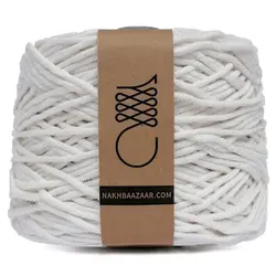 دوک نخ مکرومه سفید اعلا تابیده ۴میل