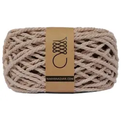 نخ مکرومه نسکافه‌ای تابیده ۳میل – N4