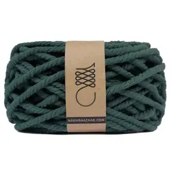 نخ مکرومه سبز یشمی تابیده ۴میل – Q6