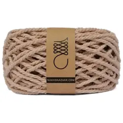 نخ مکرومه نسکافه‌ای تابیده ۳میل – N3