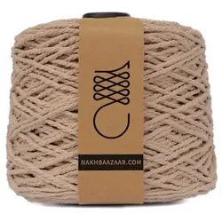 دوک نخ مکرومه نسکافه‌ای تابیده ۳میل – N3