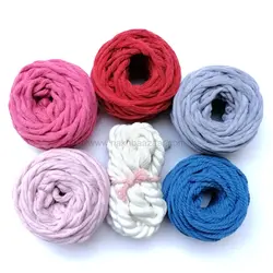 پکیج نخ مکرومه‌بافی رنگین‌کمانی – کد۱