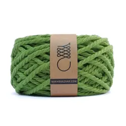 نخ مکرومه سبز چمنی تابیده ۴میل – G1