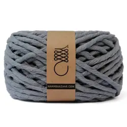 نخ مکرومه طوسی متوسط نرمتاب ۴میل – F3