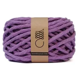 نخ مکرومه بنفش مات نرم‌تاب ۴ میل – E2