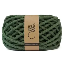 نخ مکرومه ‌سبز لجنی تابیده ۴میل – G8