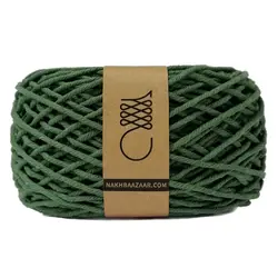 نخ مکرومه سبز لجنی تابیده ۲میل- G12