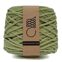 دوک نخ مکرومه سبز پاستیلی تابیده ۵میل – G8