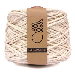 دوک نخ مکرومه شیری تابیده ۴میل اعلاء