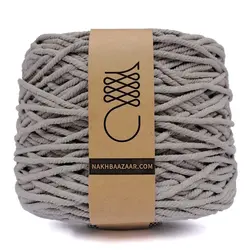 دوک نخ مکرومه خاکی تابیده ۴میل – F6