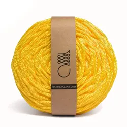 نخ مکرومه سه سوزنه زرد – Y1