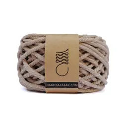 نخ مکرومه کرم کاراملی تابیده ۴میل – N1