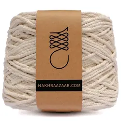 دوک نخ مکرومه شیری تابیده ۳.۵میل