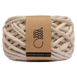 نخ مکرومه شیری تابیده ۴.۵ میل – کد ۲