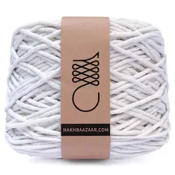 دوک نخ مکرومه سفید تابیده ۴میل