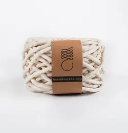 نخ مکرومه شیری نرمتاب ۳میل