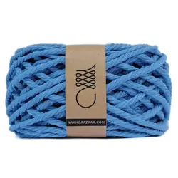 نخ مکرومه آبی  تابیده ۴میل – B9