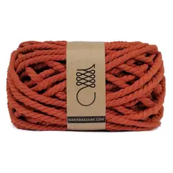 نخ مکرومه آجری تابیده ۴میل – O4