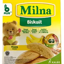 بیسکویت موز با شیر سویا میلنا 130 گرم Milna