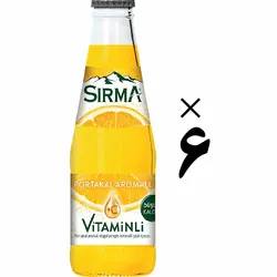نوشیدنی ویتامینه با طعم پرتغال 6 عددی سیرما Sirma