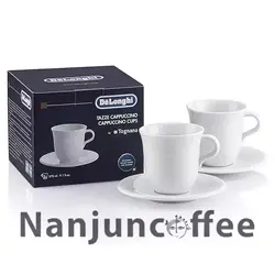 فنجان سرامیکی کاپوچینو خوری  DELONGHI دلونگی  270 میل مدل DLSC309  دو عددی