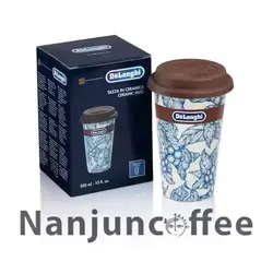 ماگ سرامیکی delonghi دلونگی 300 میل مدل DLSC064 گل آبی