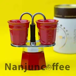 موکاپات ست مینی bialetti بیالتی express اکسپرس دو فنجان قرمز
