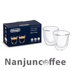 شات اسپرسو خوری دوجداره DELONGHI دلونگی 90 میل مدل DLSC310 دو عددی
