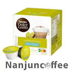 کپسول دولچه گوستو cappuccino کاپوچینو unsweetened بدون شکر