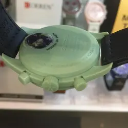 ساعت مچی مردانه و زنانه امگا سواچ مدل Mission on Earth سه موتوره فعال