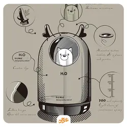 دستگاه بخور سرد طرح گربه کد 191