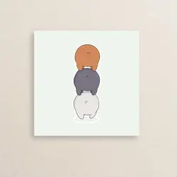 استیکر  انیمیشن خرس های کله فندقی 03 | We Bare Bears Animation sticker 03