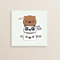 استیکر  انیمیشن خرس های کله فندقی 15 | We Bare Bears Animation sticker 15