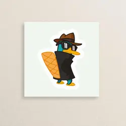 استیکر  پری پلاتیپوس 01 | Perry the platypus sticker 01