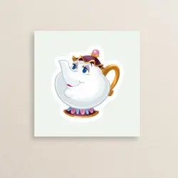 استیکر  قوری دیو و دلبر 01 | Beauty and Beast Pot sticker 01